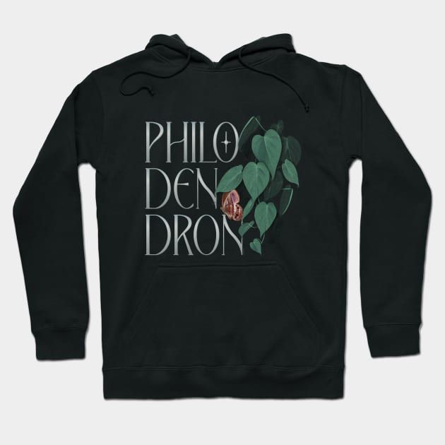 Philodendron Plant Hoodie by Typeset Studio